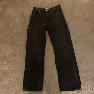 Zara Black Straight Leg Jeans